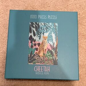 Cheetah 1000-Piece Puzzle - Teal